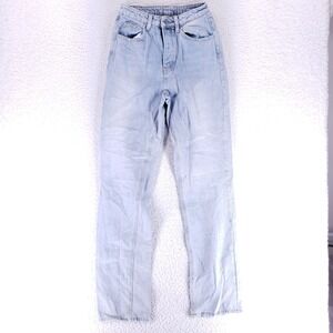 Shein Jeans Denim Cotton Women SZ 26 Blue Straight Stretch VTG Mid Rise Slim 90s